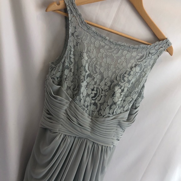 David's Bridal Long Dress Corded Lace (F15749) H - Picture 8 of 8